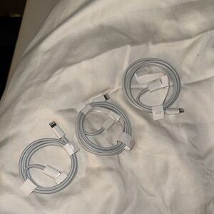 Set of Three apple chargers